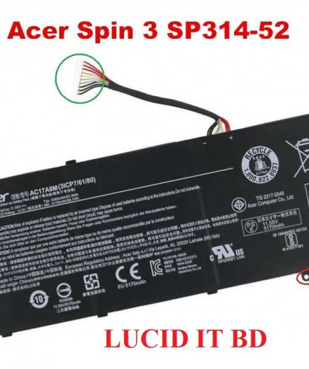 original portable Acer AC17A8M 3ICP7/61/80 pour Acer 3ICP7 Spin SP314 SF314