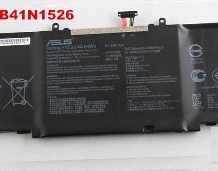 New B41N1526 Laptop Notebook Battery Compatible with Asus ROG Strix GL502 GL502V GL502VM S5 S5VT6700 Series 15.2V 64Wh