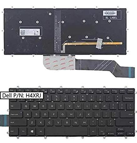 Original Laptop Backlit/Backlight Keyboard for Dell Inspiron 5368 5378 7368 7378 7460 7466 7467 7560 7472 7572 P/N H4XRJ