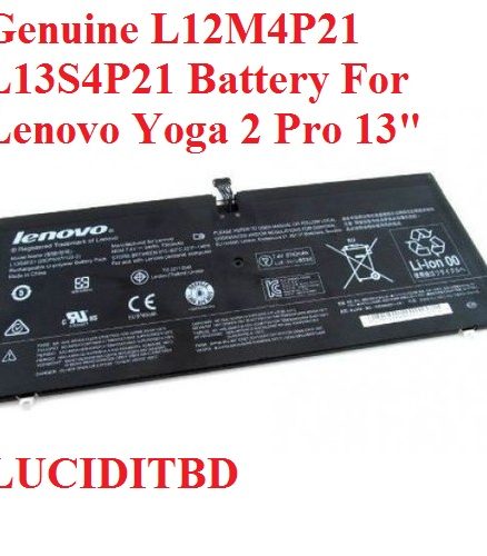 54Wh 7400mAh 7.4V Genuine L12M4P21 L13S4P21 Battery For Lenovo Yoga 2 Pro 13" 121500156 2ICP5/57/128-2 2CP5/57/123-2 Original