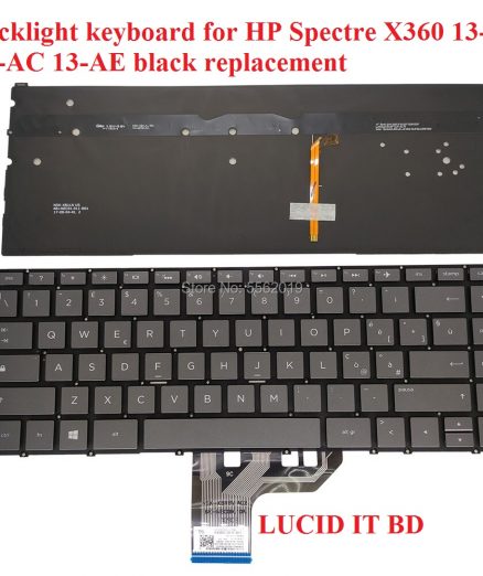backlight keyboard for HP Spectre X360 13-W 13-AC 13-AE black replacement keyboard