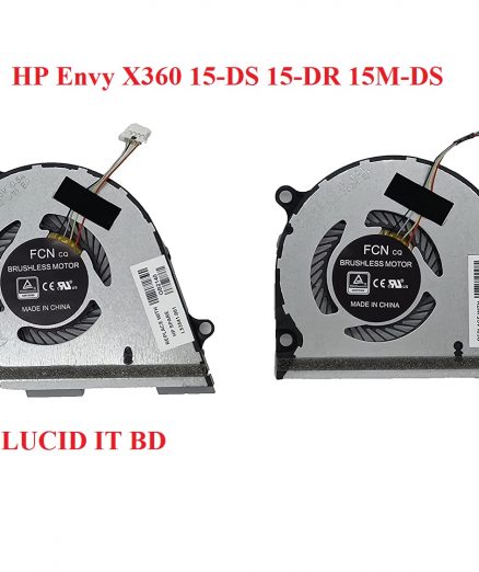 Replacement CPU w/GPU Cooling Fan for HP Envy X360 15-DS 15-DR 15M-DS, HP 15M-DS0011DX 15M-DS1012DX 15-DS0013NR 15-DS0003CA 15-DS0013CA Series Laptop P/N: L53541-001 L53542-001 TPN-W142 TPN-W143