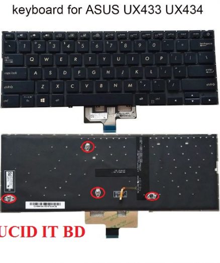New English keyboard backlight for Asus zenbook UX433 UX433FN UX433FL FN UX433FA US notebook keyboards laptop parts 0KN1 5Z1HE13