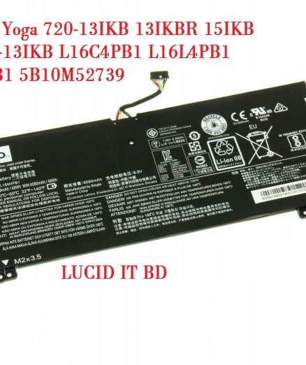 New genuine Battery for LENOVO Yoga 720-13IKB 13IKBR 15IKB Yoga 730-13IKB L16C4PB1 L16L4PB1 L16M4PB1 5B10M52739 2ICP4/43/110-2