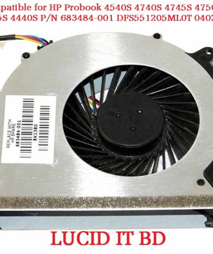 Replacement Cooling Fan Compatible for HP Probook 4540S 4740S 4745S 4750S 4545S 4440S P/N 683484-001 DFS551205ML0T 040213A
