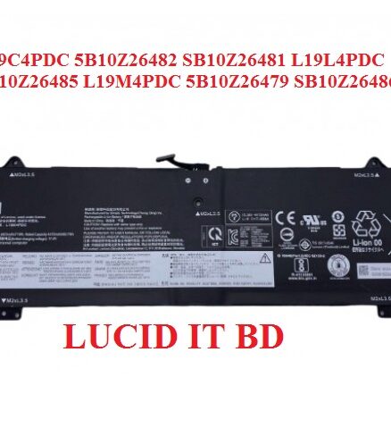 L19M4PDC Laptop Battery Compatible with Lenovo Ideapad Yoga 7-14ITL5 7-15ITL5 Series L19C4PDC 5B10Z26482 SB10Z26481 L19L4PDC 5B10Z26485 5B10Z26479 SB10Z26486 15.36V 71Wh 4622mAh