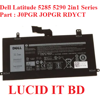 1WND8 Laptop Battery For Dell Latitude 5285 5290 2in1 Series J0PGR JOPGR RDYCT