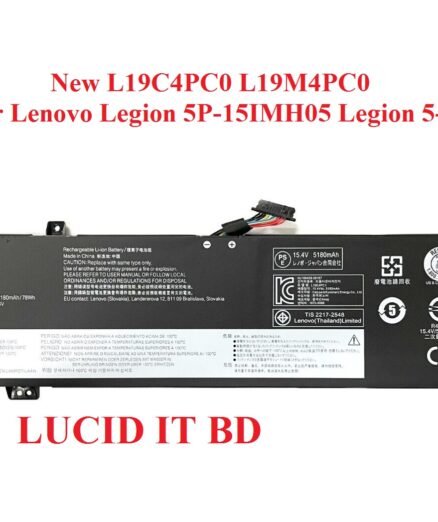 New L19C4PC0 L19M4PC0 80Wh Battery For Lenovo Legion 5P-15IMH05 Legion 5-15IMH05