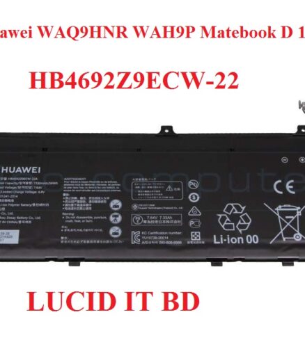 HB4692Z9ECW-22A 56Wh Battery Huawei WAQ9HNR WAH9P Matebook D 14