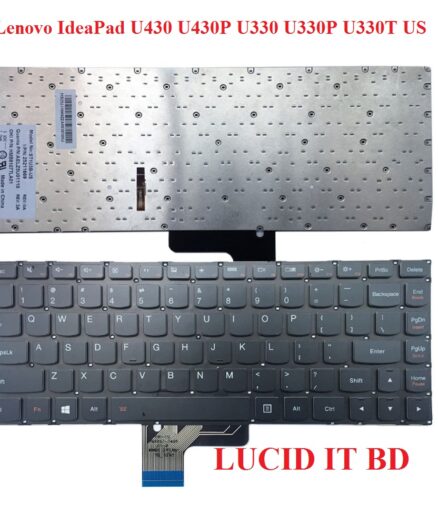 New English Laptop Replacement Keyboard for Lenovo IdeaPad U430 U430P U330 U330P U330T US Layout with Backlight