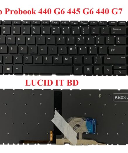 Laptop Keyboard With backlit For Hp Probook 440 G6 445 G6 440 G7,440-G6 445-G6 440-G7 Black