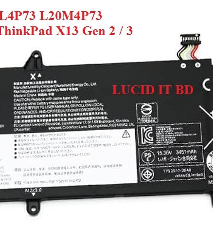 New Original L20C4P73 L20L4P73 L20M4P73 Battery for Lenovo ThinkPad X13 Gen 2