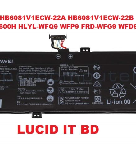 HB6081V1ECW-22A HB6081V1ECW-22B Laptop Battery For Huawei Pro 4600H HLYL-WFQ9 WFP9 FRD-WFG9 WFD9 WX9