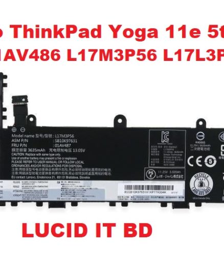 Genuine L17M3P56 L17L3P54 Battery for Lenovo ThinkPad Yoga 11e 5th Gen 01AV486