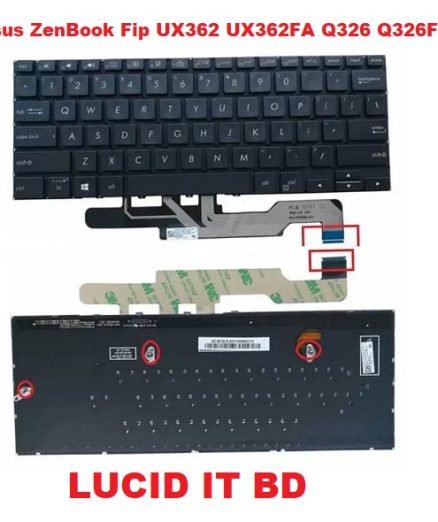 Asus ZenBook Fip UX362 UX362FA Q326 Q326FA Series Laptop Backlit Keyboard