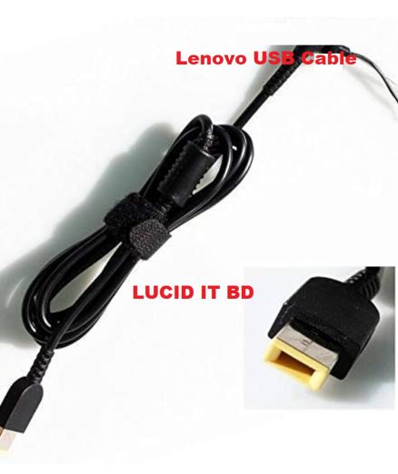 DC Power cable Jack Plug USB Pin Square Power Supply Connector Cable for Lenovo USB Square Yellow pin DC Cable