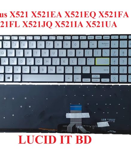 NEW Asus X521 X521EA X521EQ X521FA X521FL X521JQ X521IA X521UA Keyboard US Silver US Without Frame With Backlit
