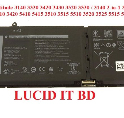 Laptop Battery For DELL Latitude 3140 3320 3420 3430 3520 3530 / 3140 2-in-1 3330 2-in-1 Vostro 5310 3420 5410 5415 3510 3515 5510 3520 3525 5515 5620 5625 11.25V 41Wh 3467mAh 3-Cell New