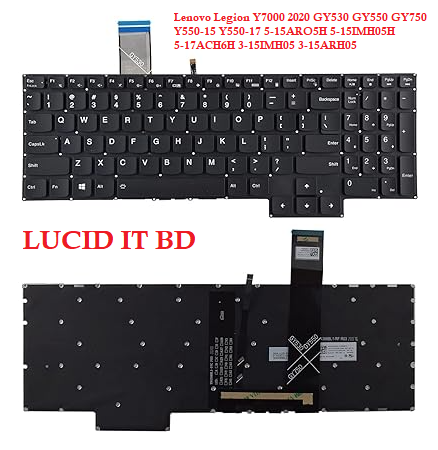 Keyboard for Lenovo Legion 5 15ARH05H 5-15ARH05 5-15IMH05 5-15IMH05H, Legion 5-17ARH05H 5-17IMH05 5-17IMH05H Series Game Laptop, Lenovo Legion 5 Keyboard Replacement with Backlit US Layout