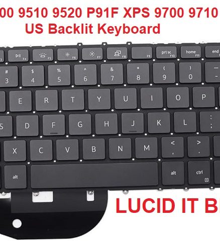 New Replacement Keyboard Compatible with Dell XPS 9500 9510 9520 P91F 9700 9710 9720 P92F Precision 5550 5560 5750 5760 2R30J 02R30J with Backlit