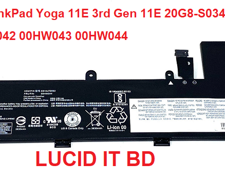 00HW043 00HW044 Battery for Lenovo ThinkPad Yoga 11E 3rd Gen 11E 20G8-S03400 20GA Series SB10J78991 SB10J78992 00HW042 SB10J7899 11.25V 42Wh