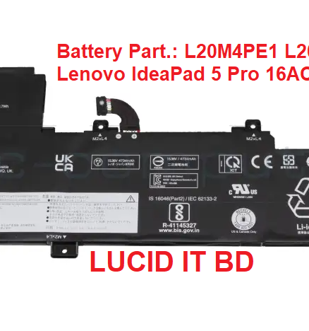 New Original L20M4PE1 L20L4PE1 L20C4PE1 Battery for Lenovo IdeaPad 5 Pro 16ACH6