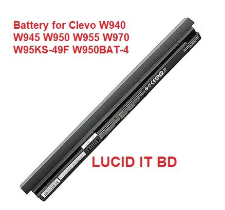 W950BAT-4 Battery for Clevo W940 W945 W950 W955 W970 6-87-W95KS, 6-87-W95KS-42F2, 6-87-W95KS-42L1, 6-87-W95KS-49F W950BAT-4
