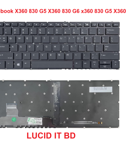 Laptop Keyboard Compatible for HP Elitebook X360 830 G5 X360 830 G6 x360 830 G5 X360 830 G6 L40527-B31SN9180BL Backlit, BlackL40527-031 6037B0153103