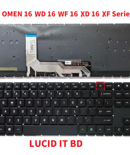 HP OMEN 16-WD 16-WF 16-XD 16-XF Series - Laptop Keyboard With Backlit US Layout