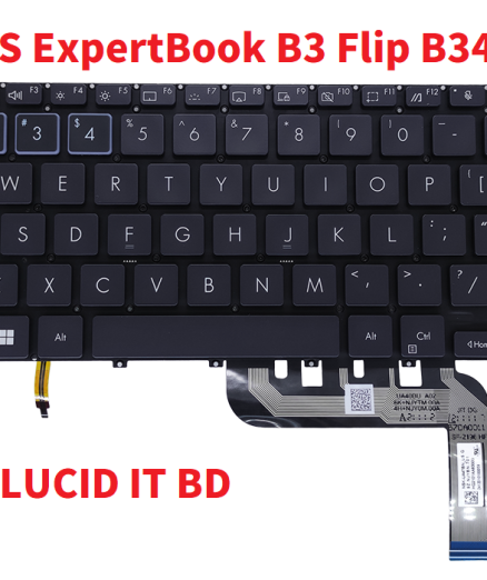 Backlit US HB AR RU UA Laptop Keyboard for ASUS ExpertBook B3 Flip B3402 B3402FEA NSK-UA47BN_US 9Z.NJYBN.701 Keyboard