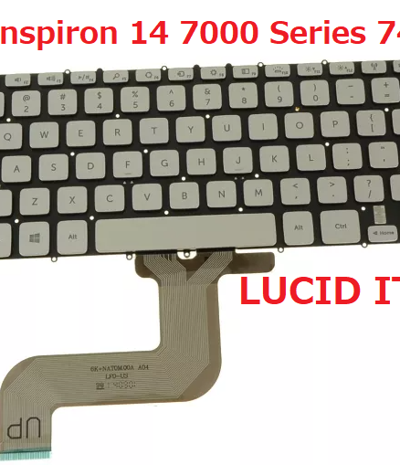 DELL Inspiron 14 7000 Series 7437 Silver Backlit Laptop Keyboard