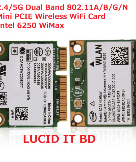 2.4/5G Dual Band 802.11A/B/G/N Mini PCIE Wireless WiFi Card For Intel 6250 WiMax - LUCID Computers