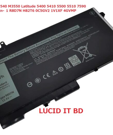 R8D7N Replacement Battery Compatible with Dell Precision 3540 M3550 Latitude 5400 5410 5500 5510 7590/7591/7791 2-in-1 Series Notebook H82T6 0C5GV2 0W8GMW 1V1XF 4GVMP - 11.4V 51Wh
